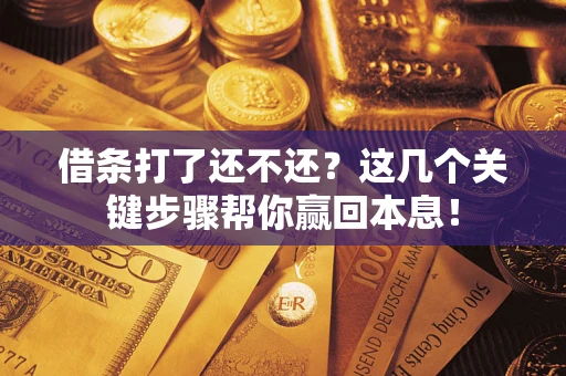 济南借条打了还不还？这几个关键步骤帮你赢回本息！