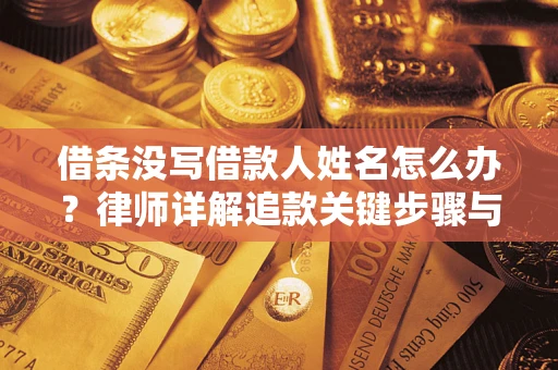 济南借条没写借款人姓名怎么办？律师详解追款关键步骤与证据链构建